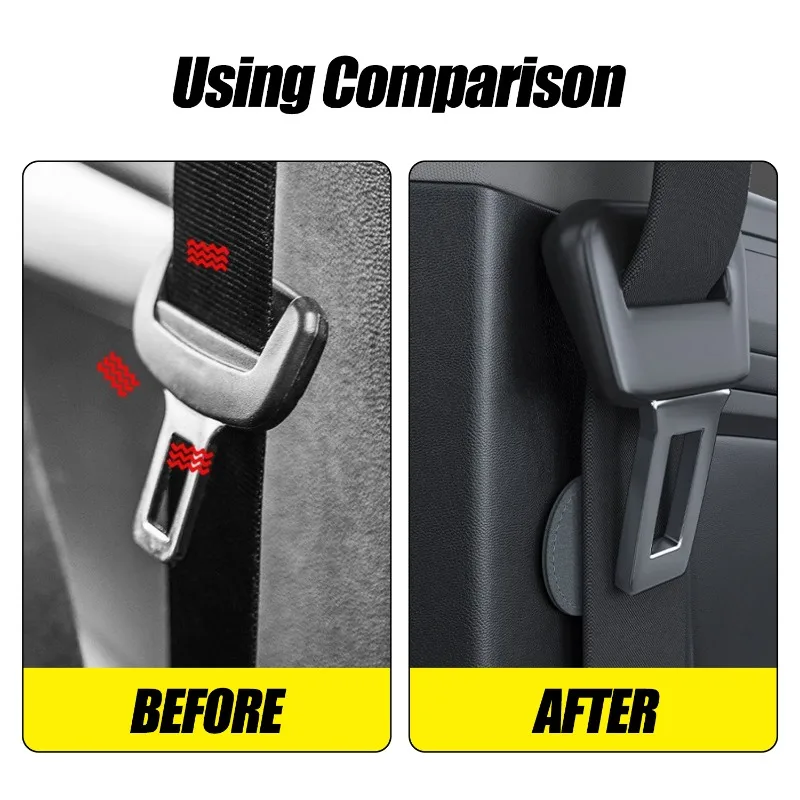 Upgraded Magnetic Car Seat Belt Holder Fixing Clip Alloy Seat Belt Limiter Stopper For BMW/VW/Nissan Car Interior Accessories