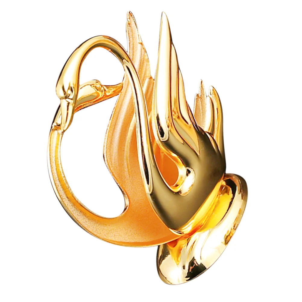 

Gold Decor European Style Decorative Tissue Holder Metal Napkin Swan Large Alloy Stand Dinner