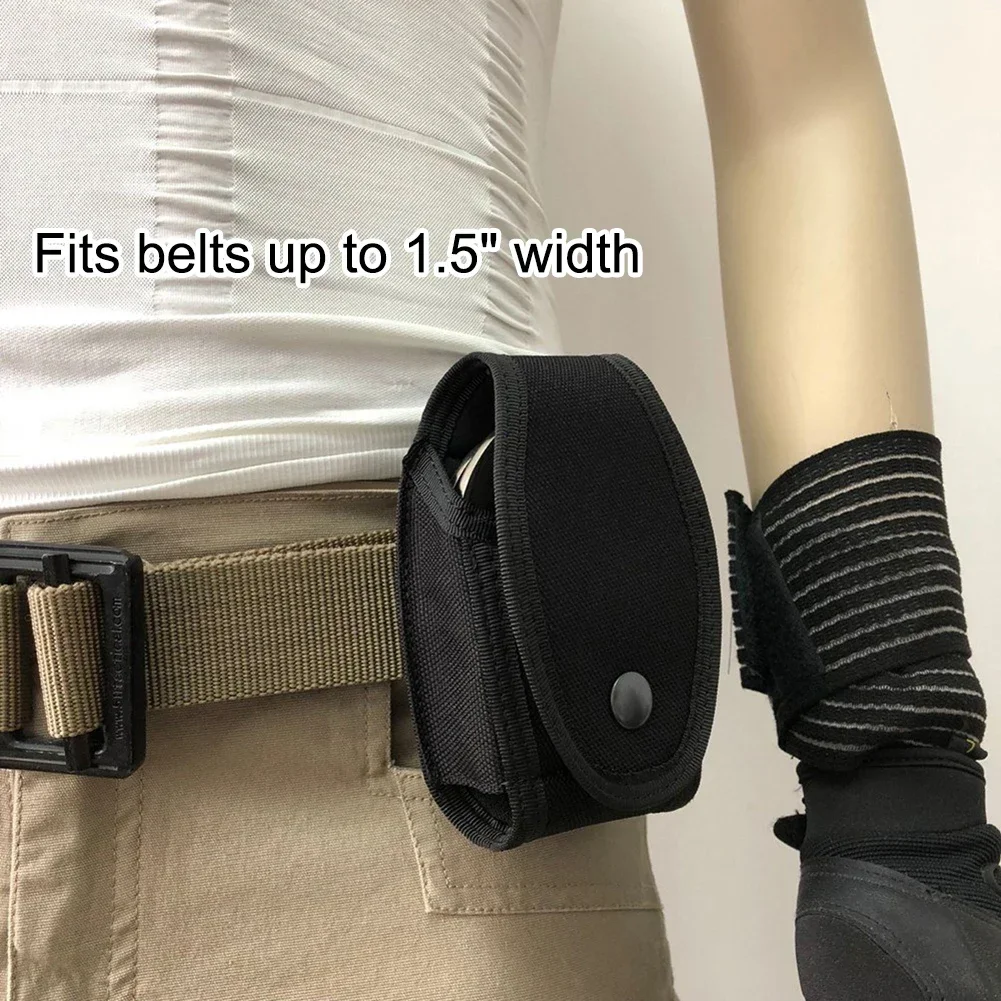 1pc Handcuff Case Nylon 14x9x3.5cm For Duty Belt