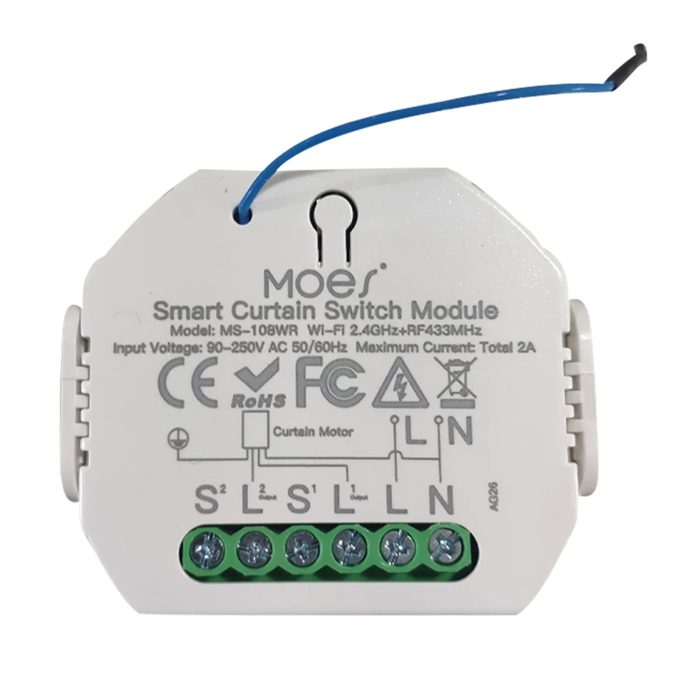 Smart WiFi Curtain Switch Module for Roller Blinds