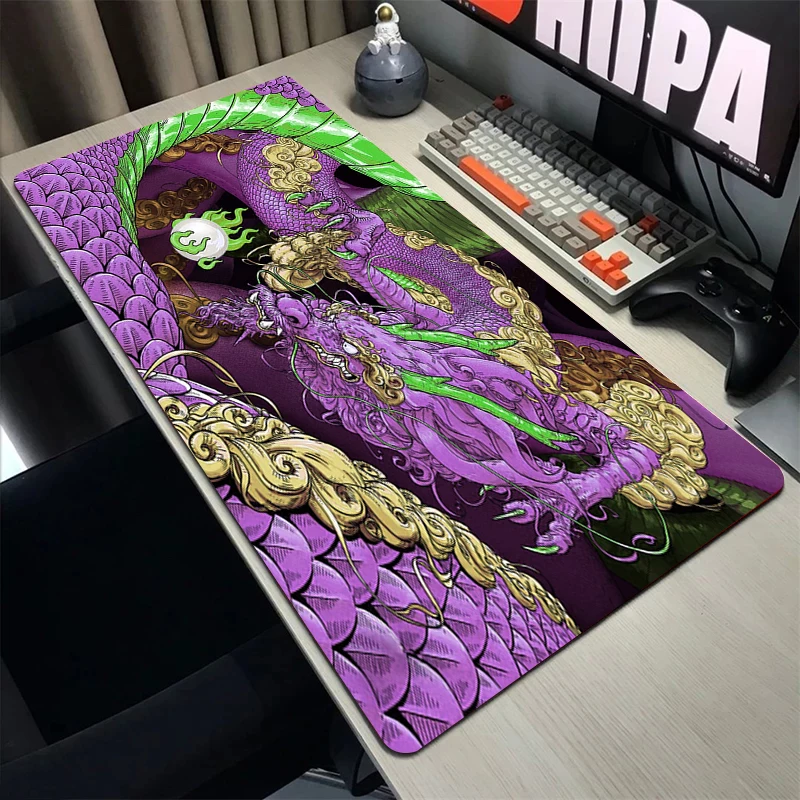 Anti-Slip impermeável grande mouse pad, Dragão chinês