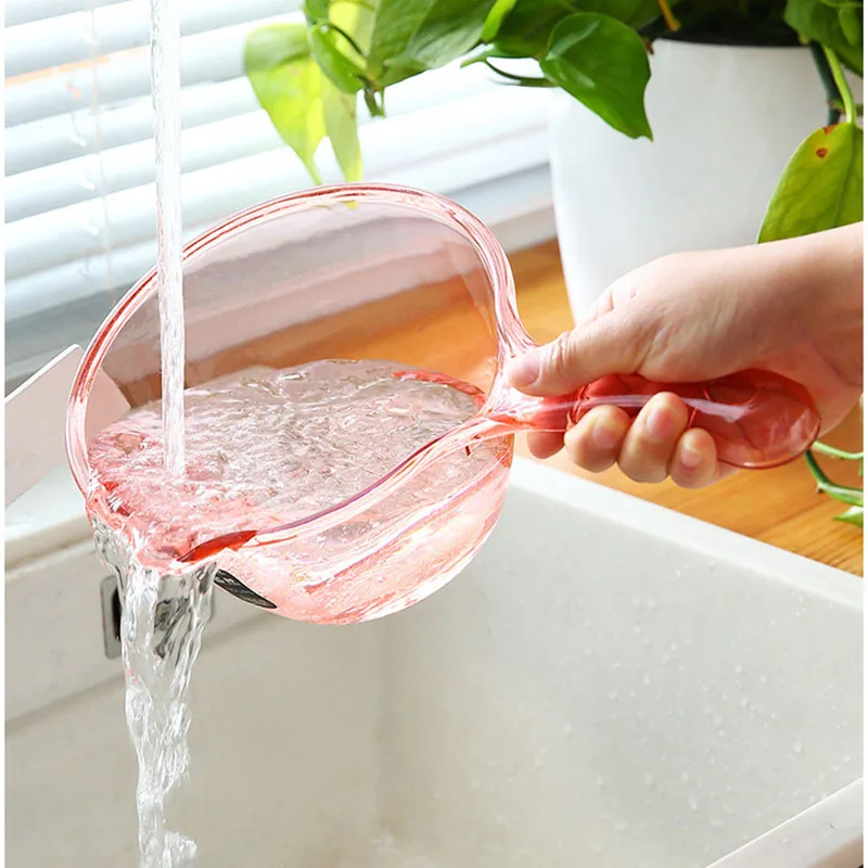 Creative Water Ladle 1 Set Big Water Dipper Transparent Plastic Scoop With Mouth Large Capacity Long Handle Dipper