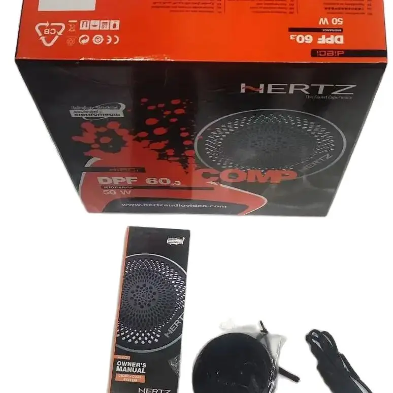 1PC HERTZ DPF 60.3 5MIDRANDE 50W Car Speaker DWR SURROUND COMP-COAX SY Manufactured by elettomedia Made In ltaly