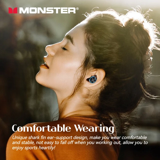 Monster Clarity 101 Plus TWS Wireless Earbuds Sports Bluetooth 5.4 Earphone IPX5 Waterproof HD Call Bluetooth Headphone with Mic 3