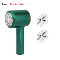 Rechargeable Electric Fabric Shaver (Green 2 Blade)