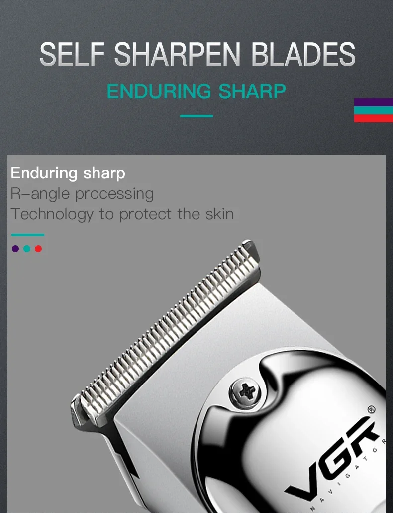 Professionell hårtrimmer för män vgr sladdlös precision_voghion.com
