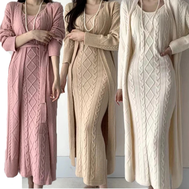 Cardigan Long En Tricot épais Pour Femme - Manteau D'automne/hiver, Ample, Confortable, Manches Longues, Plusieurs Coloris
