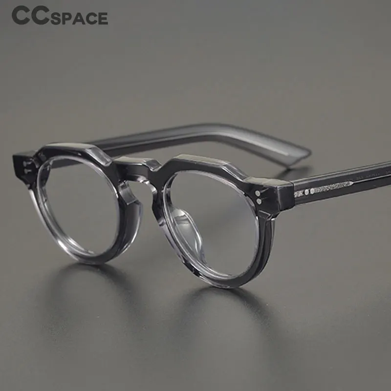 55464 High Quality Acetate Glasses Vintage Round Men Optical
