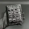 New Fashion Business Men's Alligator Wallets Crocodile Genuine Leather Short Organizer Wallet Boy Brand Luxury Card Holder Purse 1