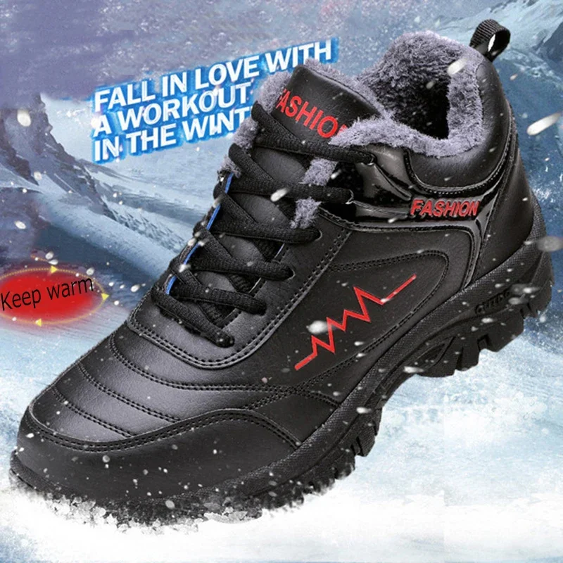 Men Platform Boots Winter Warm Fashion Sneakers Outdoor Snow Boots,men sneakers,outdoor boots,men leather boots