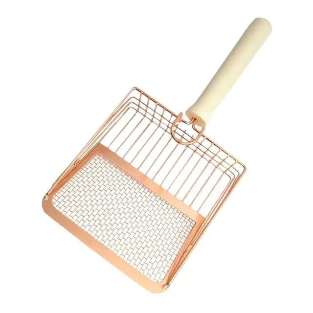 @Dog Cat Clean Feces Supplies Stainless steel shovel Cat Litter Scoop Reduces Dust Metal Long Handle Scoop Pet Cleanning Tools ﻿ 2