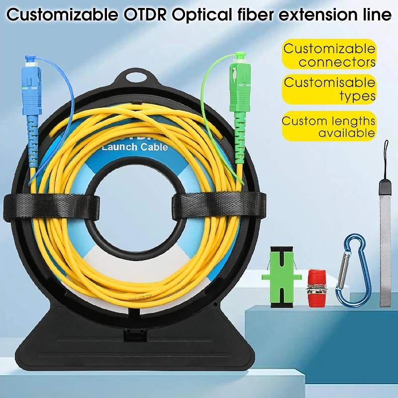 

Fiber OTDR Launch Cable 150/300M Single Mode SC/FC(UPC/APC) OTDR Test Extension Cord OTDR Dead Zone Eliminator 150M 300M