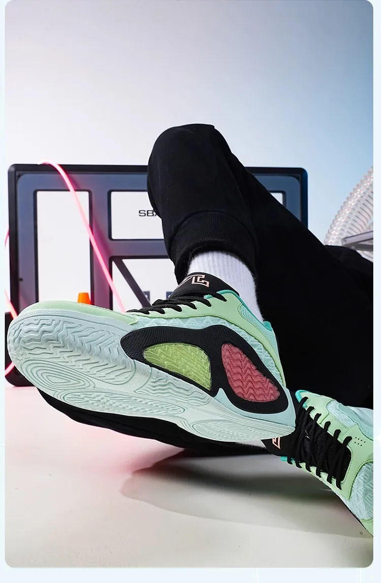 Marca clássica confortável antiderrapante tênis de basquete de cano baixo, tênis de basquete de ginástica, tênis de treinamento de basquete wearable