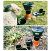 Camping Cookware Set Food-grade Silicone Folding Outdoor Tableware Cookset Cooking Kit Pot Kettle Bowl Hiking Picnic Equipment 5