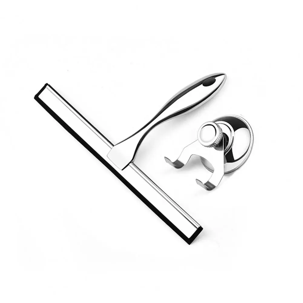 Glass Door Squeegee Convenient Rustproof Reusable Bathroom Glass Cleaner Window Squeegee Bathroom Supplies