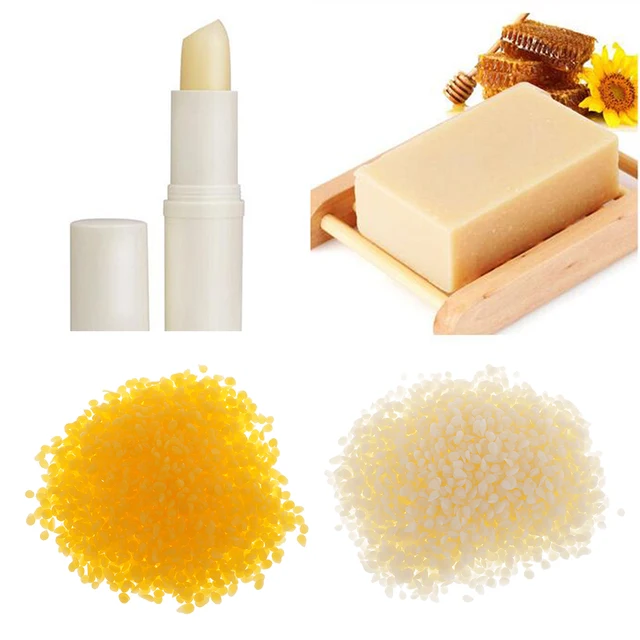 1KG White Melt and Pour Soap Base & 100g Yellow Beewax Pellets DIY Soap Raw Material Organic Soap Base for Handmade Soap Making