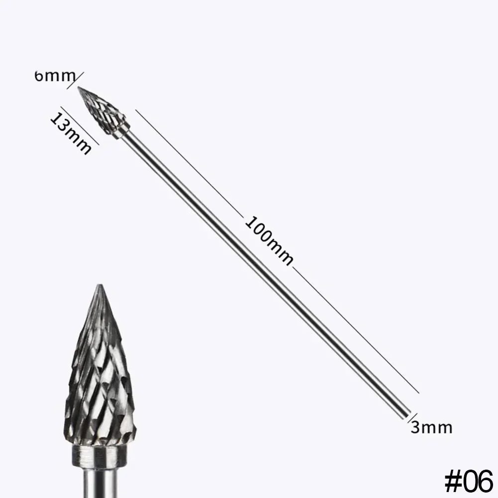 10cm Double Groove Tungsten Carbide Rotary File for Woodworking and Polishing
