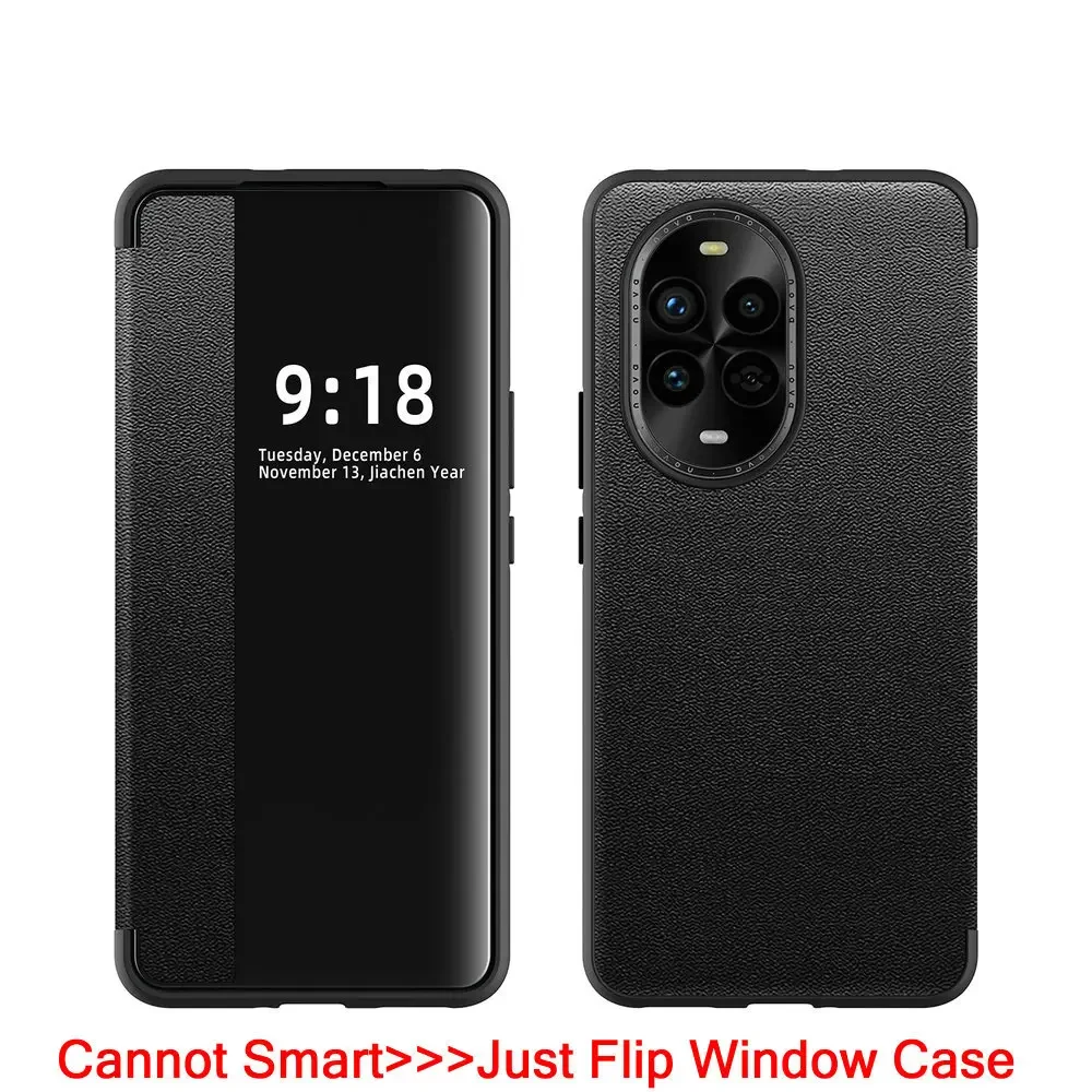 Luxury Leather Window View Book Shockproof Flip Cover Case