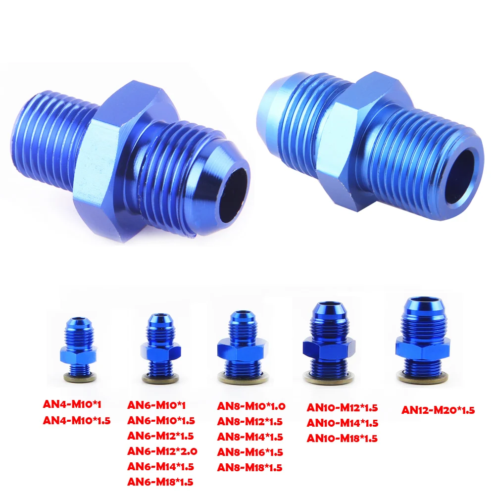 Kúpiť Lacno Universal AN6 AN8 AN10 AN12 To AN To M16/M18x1.5 Thread Straight Fuel Oil Air Hose Fitting Male Adapter Car Auto - Výhodné Ceny, Doprava Zadarmo, Skutočné Recenzie S Fotografiami - Foto 9