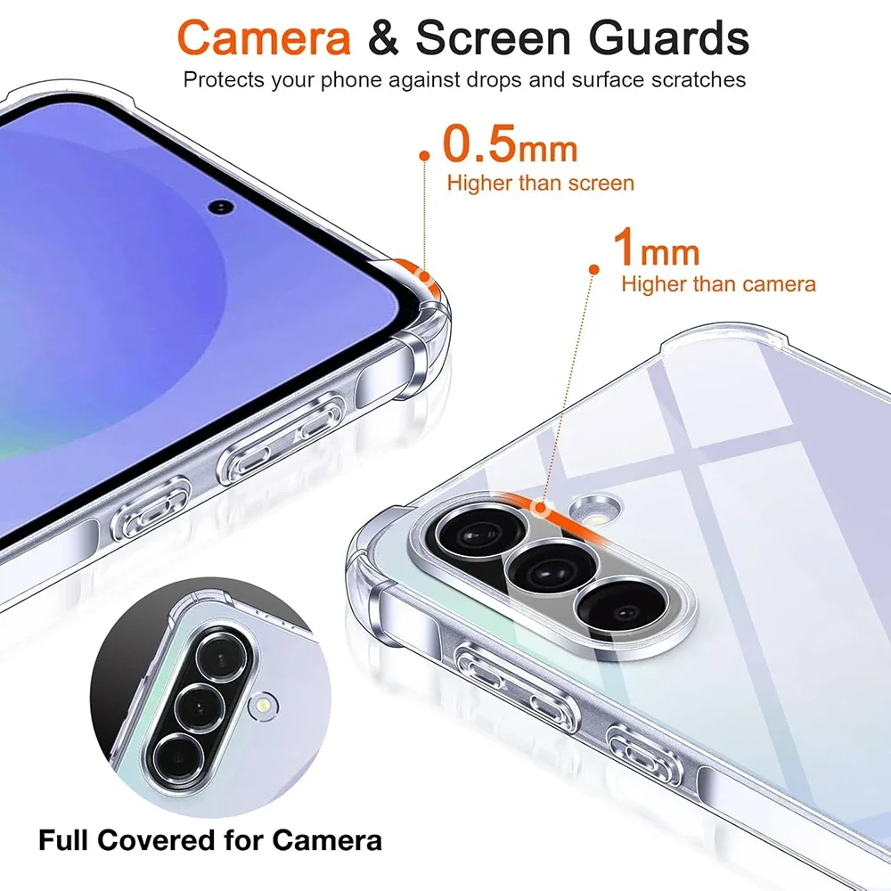 Shockproof Ultra Thin Soft Clear Silicone Back Cover - Luxury Slim Shell Case