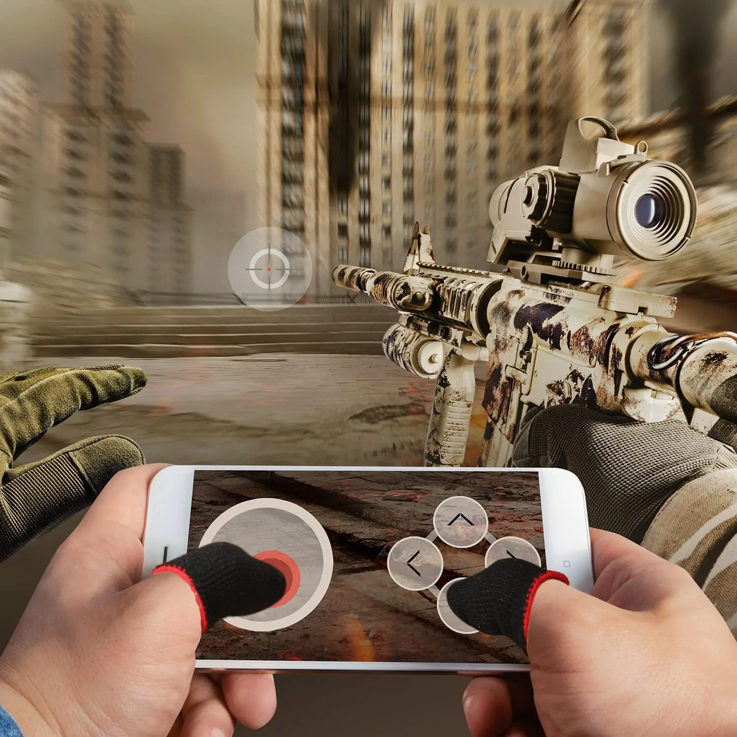Finger Sleeve 10PCS for PUBG Mobile Game Seamless Anti-Sweat Breathable Sensitive Touch Screen Gaming gaming finger sleeves