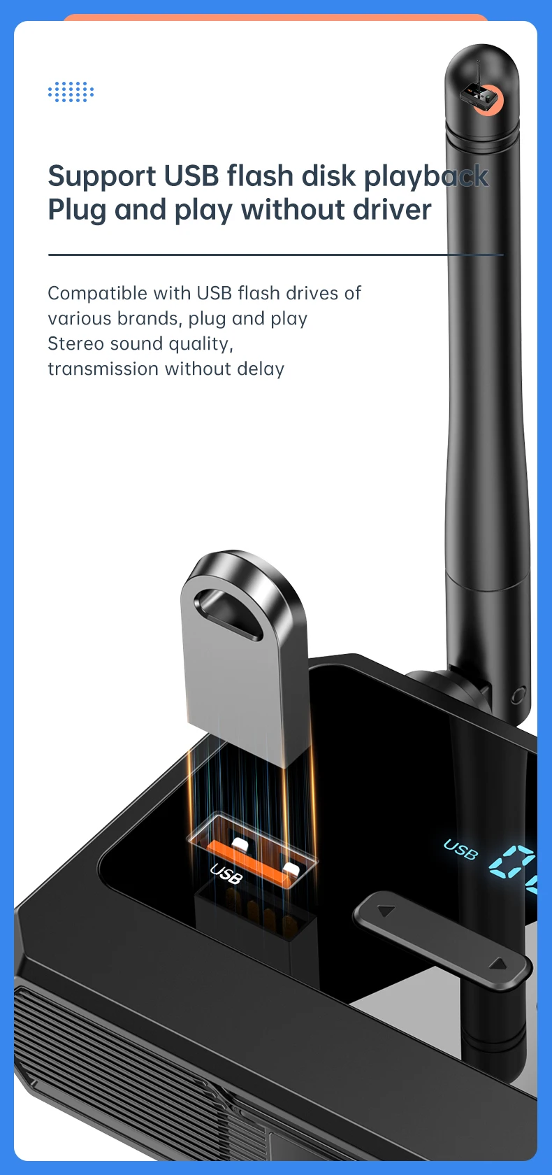Bluetooth 5.3 Audio Receiver Wireless Audio Adapter With AUX 3.5mm RCA Optical J