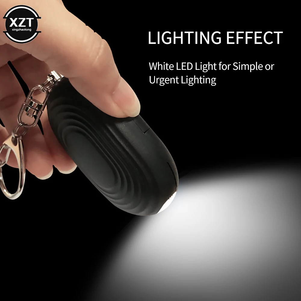 

Multi-purpose Personal Alarm With LED Light 130DB Anti Lost Wolf Self-Defense Safety Attack Emergency AlarmS For Women Kid Elder