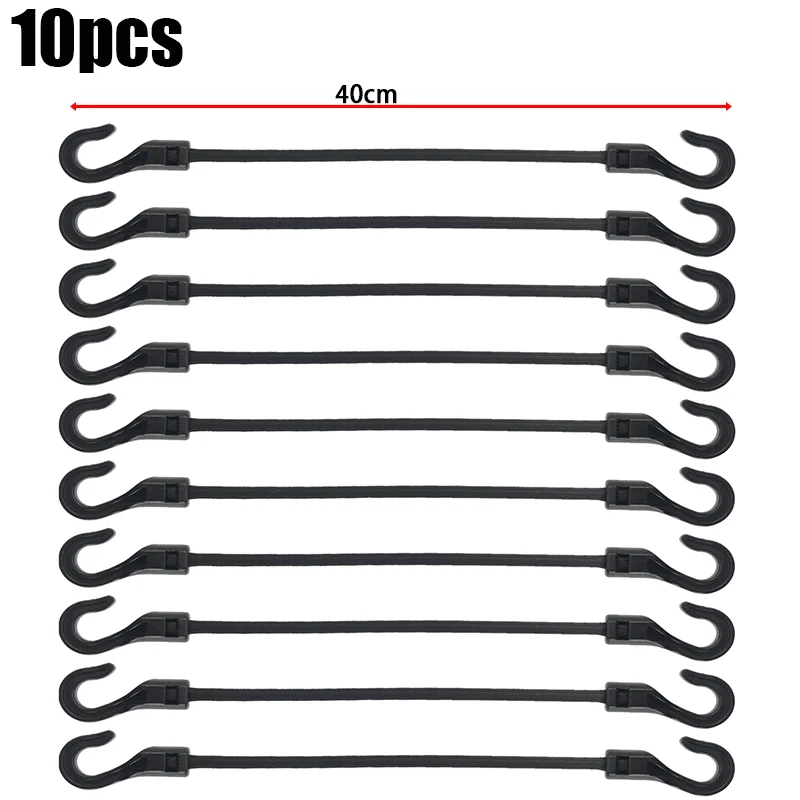 Bungee Cord Hooks 5/10pc Open End Cord Hooks Snap Boat Kayak Motorcycle rope Buckle camping tent hook Bungee Shock Elastic Bungee Cord Straps