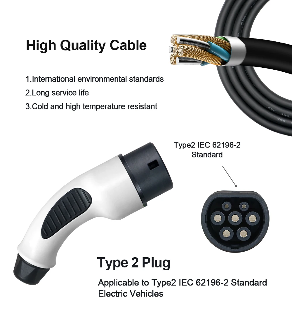 16A 3.6KW Type 2 EV Charger Adjust Current And Timer Function Charging Controller Wallbox For Hybrid Eletric Vehicle Cars 5M 12 16A 3.6KW Type 2 EV Charger Adjust Current And Timer Function Charging Controller Wallbox For Hybrid Eletric Vehicle Cars 5M 6