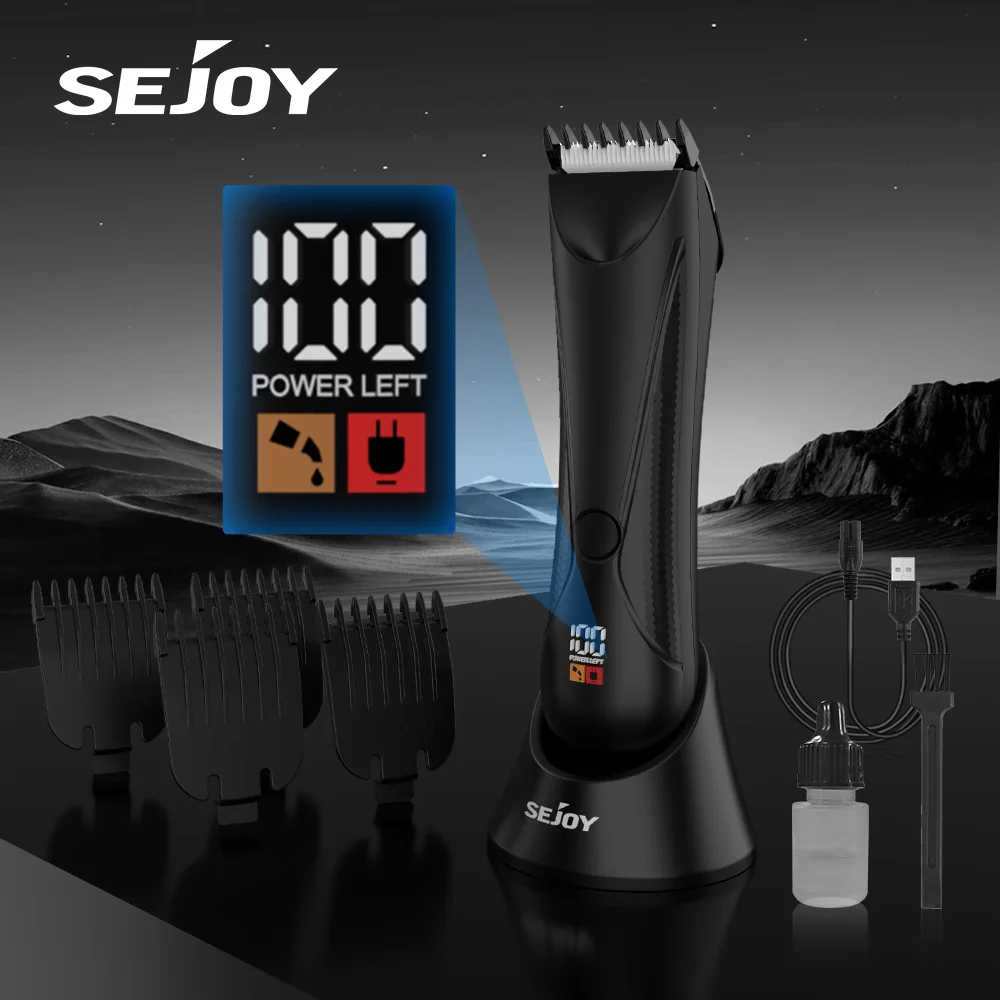 Sejoy Mens Body Hair Trimmer Pubic Hair Trimmer Ball Shaver Hair Cutting Machine 5