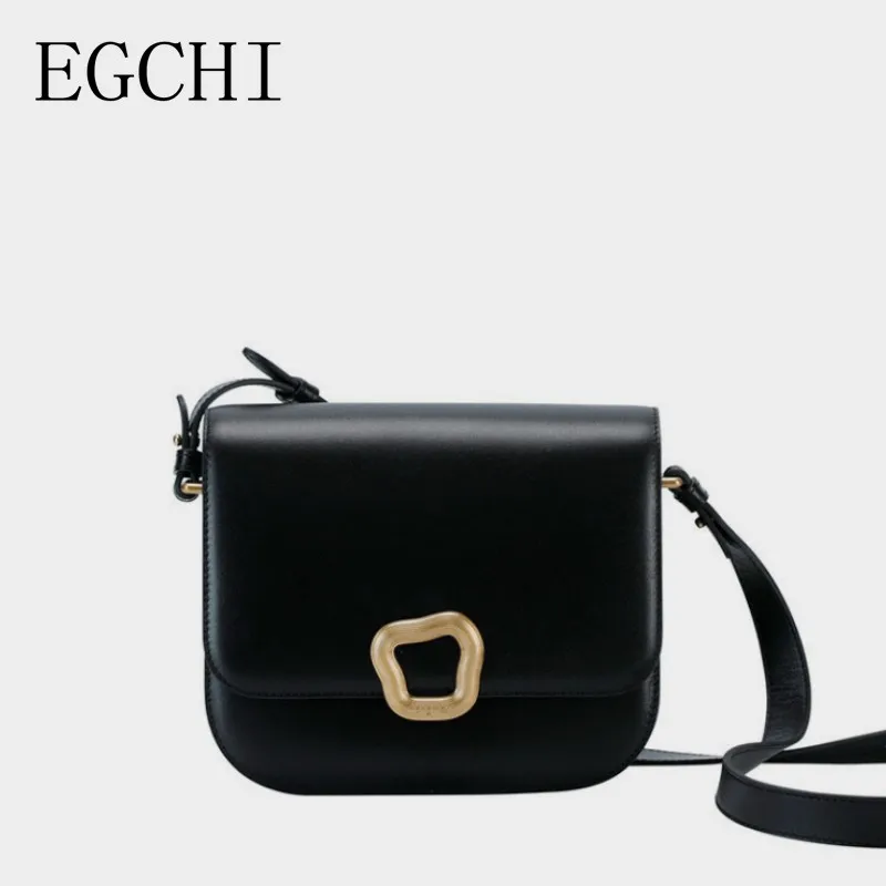 

EGCHI Tofu Bag Medium New Style Small Square Bags For Women Handheld Single Shoulder Oblique Straddle Women Bag Advanced Sense