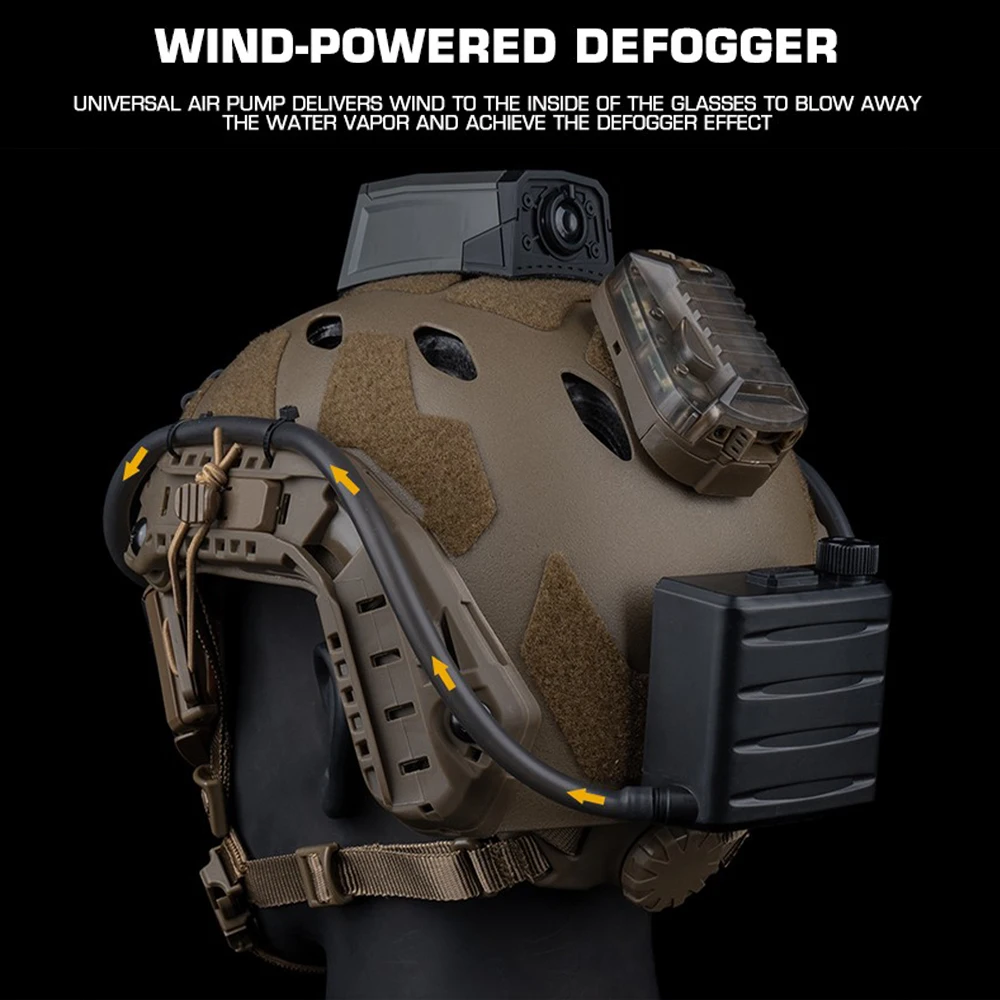 Tactical Goggles Defogging Fan 2