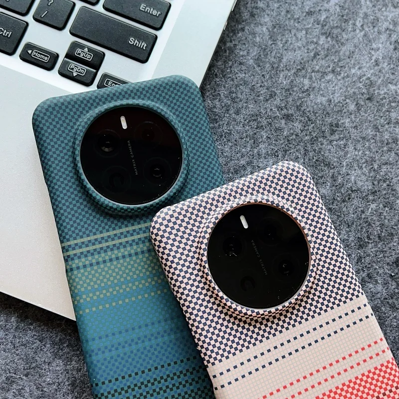 Luxury Carbon Fiber Matte Phone Case - Magnetic Shockproof Back Cover