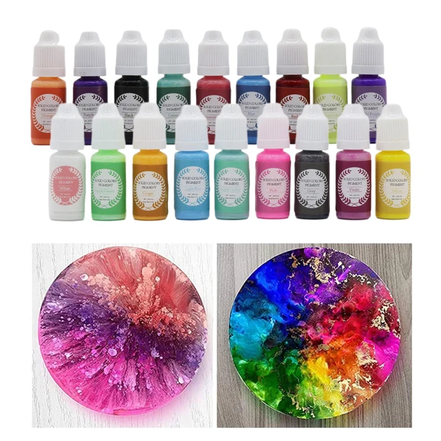 20 Color Alcohol Ink Set Alcohol Pigment for Epoxy Resin Painting