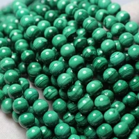 Meihan 100% Natural Malachite 6-12mm Smooth Round Loose Beads Stone Hot Selling Sroducts For Jewelry Making Design DIY 2