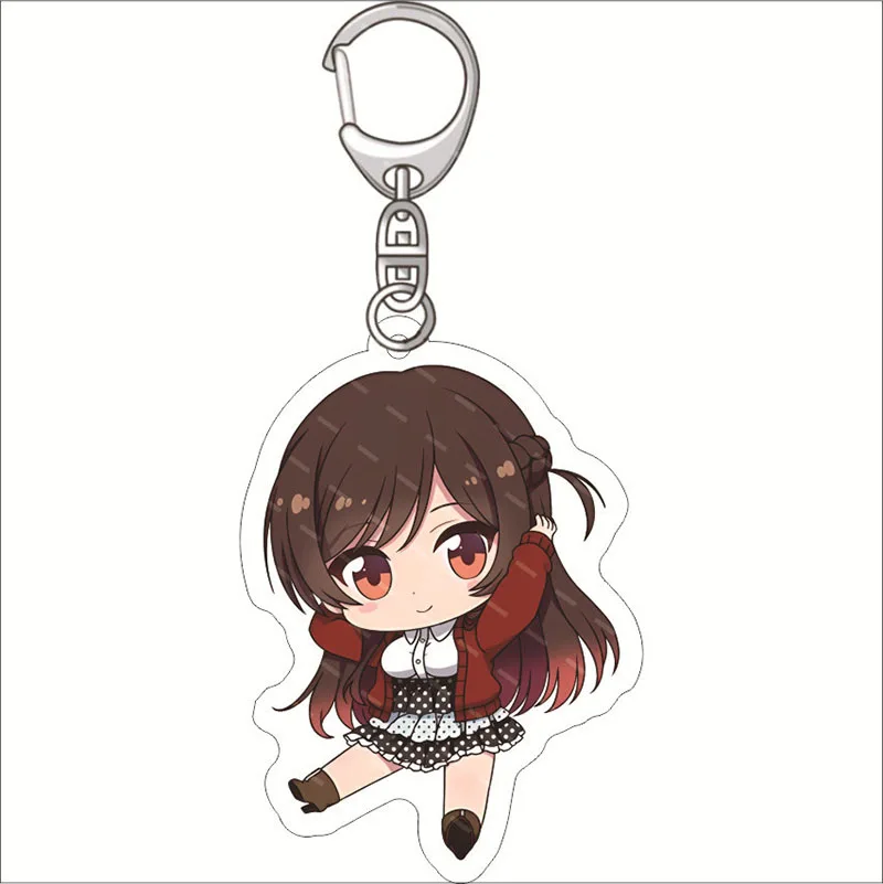 Anime Alugar Uma Namorada Acrílico Chaveiro Kawaii Personagens Kanojo  Okarishimasu Chizuru Sumi Ruka Mami Chaveiro Presentes Jóias - AliExpress