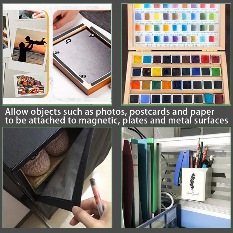 Bande Magnétique En Caoutchouc Auto-adhésive De 1/5/10 Mètres, 10*1 15*1 20* 1 30*1mm, Bande Magnétique Flexible En Caoutchouc Pour Réigérateur Pour La Maison