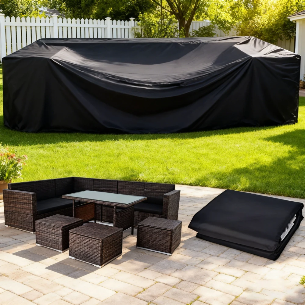 Premium Waterproof Outdoor Garden Furniture Dust Cover, Customizable for Patio Sets, Available in Various Sizes