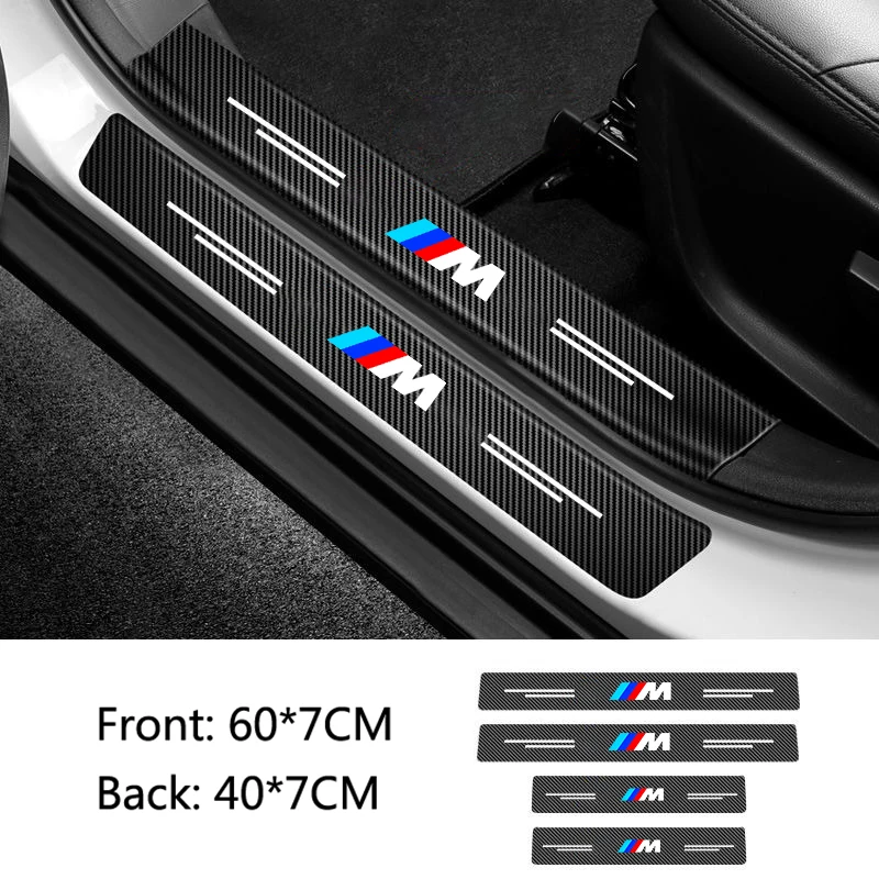 Autotürschwellenschutz aus Kohlefaser, Schwellenschutz-Aufkleber für BMW M Performance F20 F40 F22 F30 E90 F32 F06 F07 F46 E60 M5