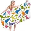 Dinosaur Series  Beach Towel Microfiber Bath Towels Yoga Mat Sport Swimming Towels Absorbent Bath Towel For Girl Kids Gifts 4