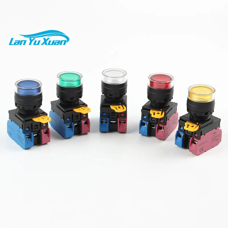 

22 мм IDEC аналогичная фотовспышка с подсветкой, встроенная Водонепроницаемая кнопка включения/выключения 24 В 220 В, Мгновенный кнопочный переключатель от производителя