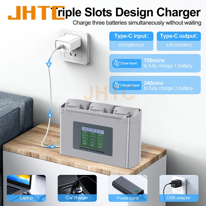 Batterie Drone Extra Lot 1-4 Pcs + Chargeur - Haute Capacité