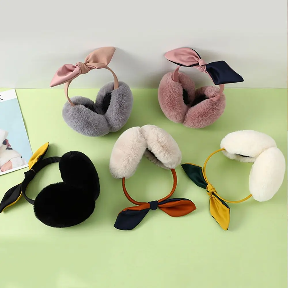 

Fashion Thicken Female Winter Earmuffs Rabbit Ears Plush Warm Earmuffs