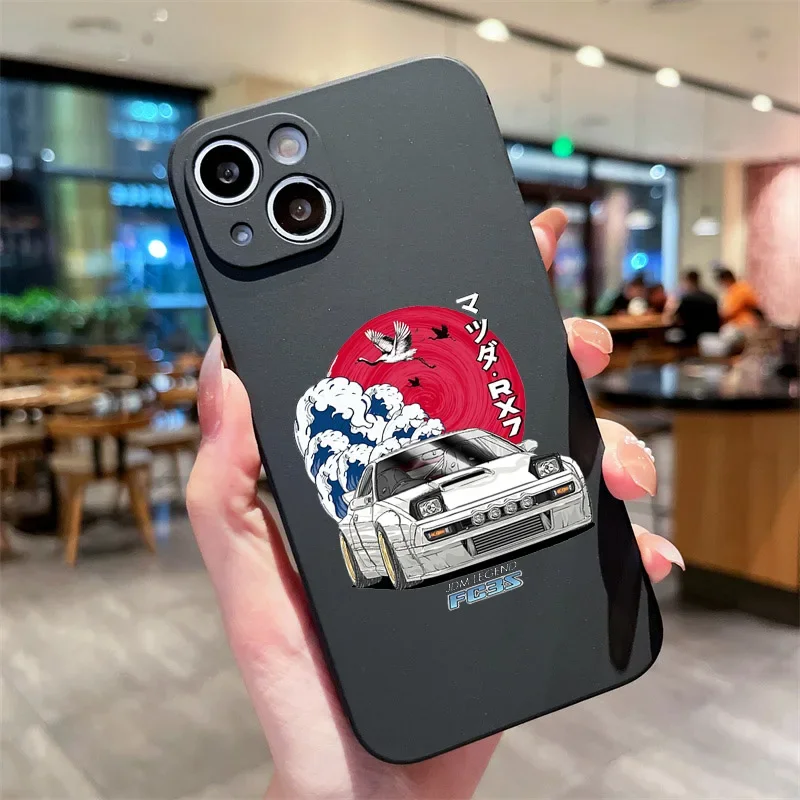 Japan Anime Initial D Car AE86 Soft Silicone Phone Case - Animation Design Cover