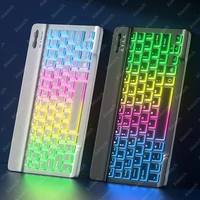 Keyboard For Tablet Android iOS Windows Wireless Mouse Keyboard Bluetooth-compatible Rainbow Backlit Keyboard For iPad Phone