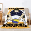 Haikyuu Knitted Blanket Sofa Winter Bed Blankets Characters Microfiber Bedding Fluffy Plaid Interior for Home Beach Towel Throw 1