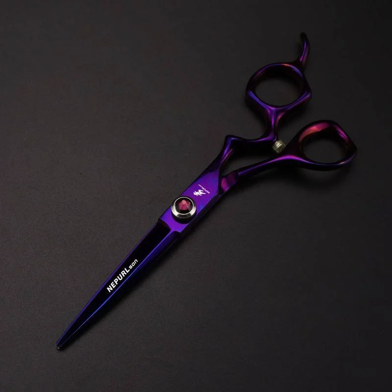 Purple Hair Cutting