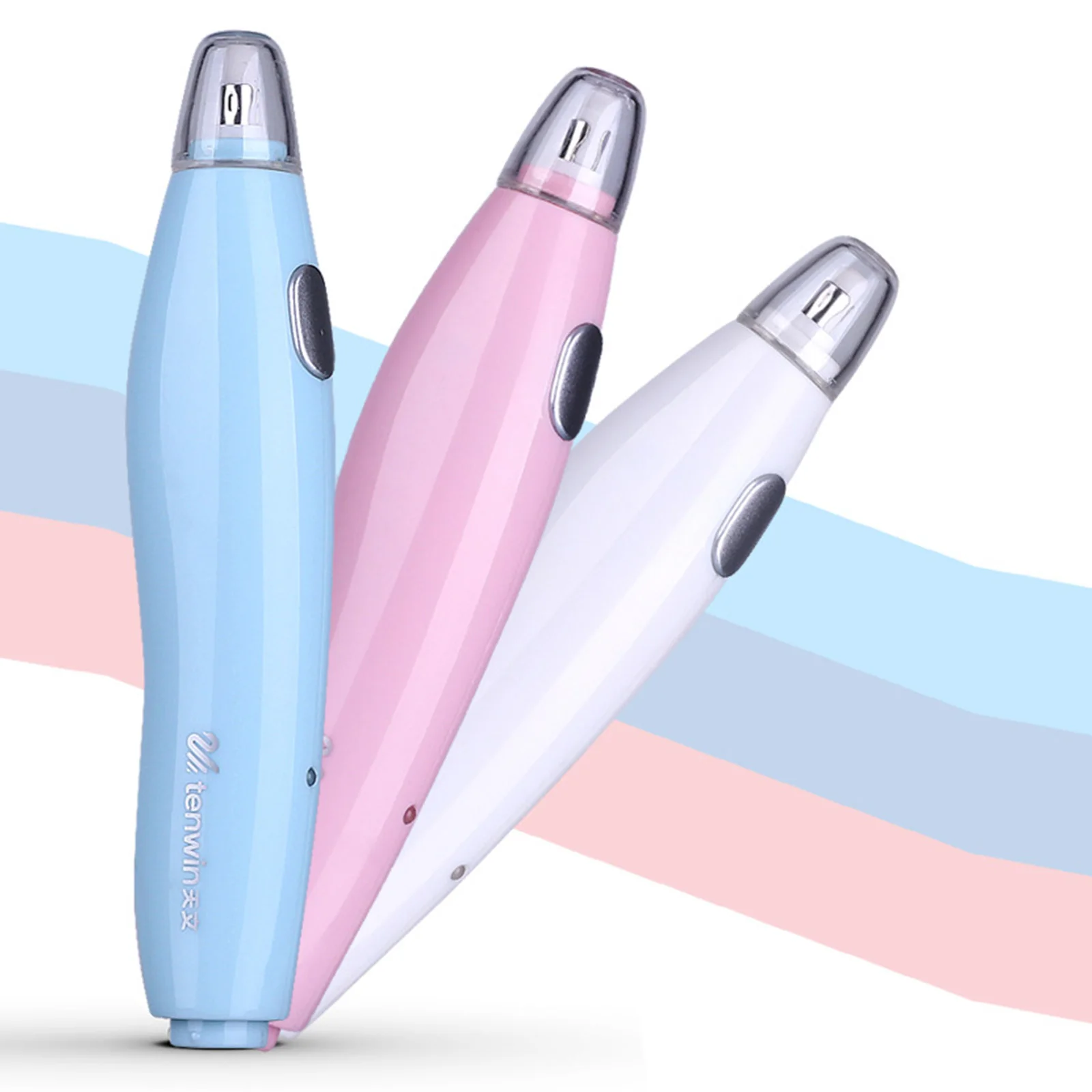 Tenwin Electric Eraser Kit 16 Eraser Refills Rechargeable Pencil Eraser One-button Control Christmas Gift Stationery Supplies