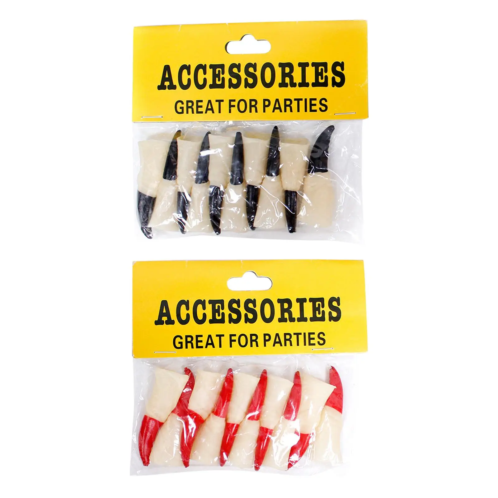 

10x Fake Witch Nails Cosplay Party Supplies Scary Witch Fingers Nail Cover Finger Claws for Masquerade Stage Show Bars Festivals