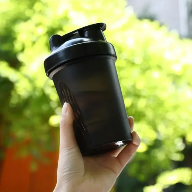Sports Water Bottle Sports Water Cup Whey Protein Powder Mixing Bottle Fitness Gym Shaker Outdoor Portable Plastic Drink Cup